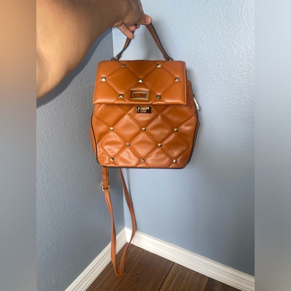 Studded?backpack quilted bag quilted backpack travel bag fall bag fall backpack main image 10
